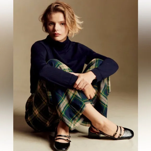 Sezane Black Leather Mary Jane Slingback Heels - Picture 11 of 11